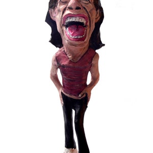 Mick Jagger paper mache figure image 1