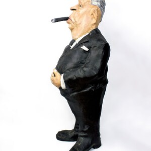 Alfred Hitchcock paper mache figure image 2