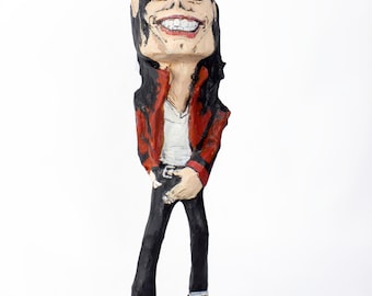 Michael Jackson paper mache figure