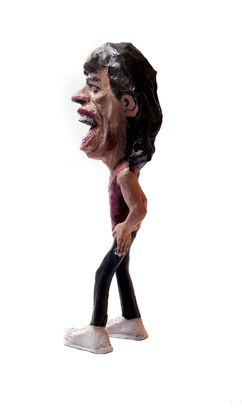 Mick Jagger paper mache figure image 2