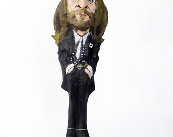 John Lennon paper mache figure