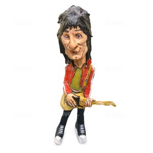 Ron Wood Figura in cartapesta