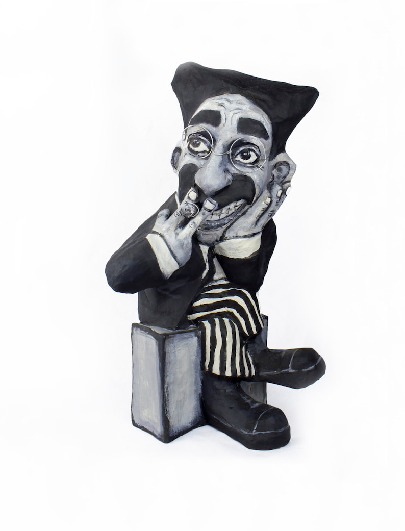 Groucho Marx paper mache figure image 1