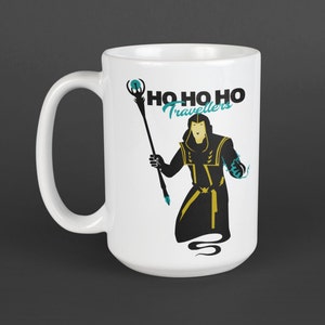 Ho Ho Ho Travellers 15oz Mug | Skyrim, Elder Scrolls, College of Winterhold, Dragonborn, Staff of Magnus, Ancano, funny, Uthgerd, YouTube