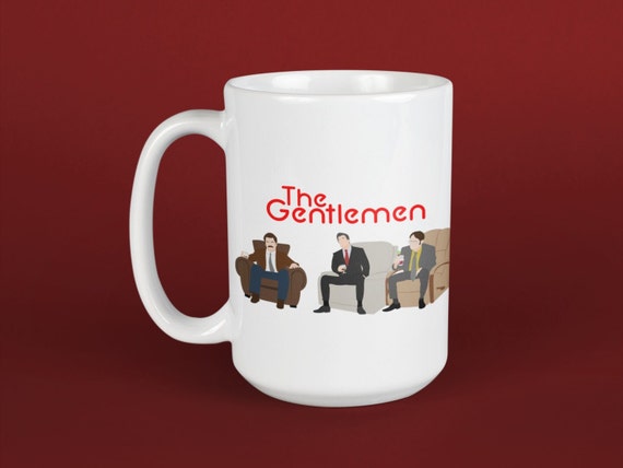 Ron Swanson, Jack Donaghy & Dwight Schrute The Gentlemen 15oz Mug | Parks  and Rec, cup, 30 Rock, Pop Culture, TV Funny The Office, Crossover