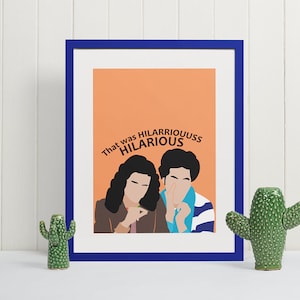 Jean Ralphio en Mona Lisa That Was Hilarisch Poster | fanart, Parks and Rec, Muurdecoratie, Moederdag, citaat, Ron Swanson, tv-show, grappig