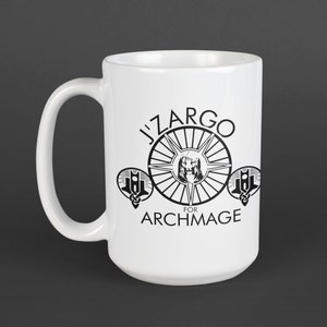 J&#39;zargo For Archmage 15oz Mug | Skyrim, Elder Scrolls, College of Winterhold, Dragonborn, Follower, Khajiit, Magic, Magnus, President, funny