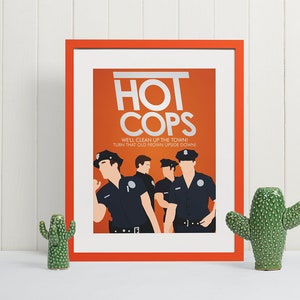 Hot Cops Arrested Development Poster | fan art, gift, wall art, Mother&#39;s Day, TV Show, Funny, awesome, Bluth, Netflix, GOB, Tobias Funke,