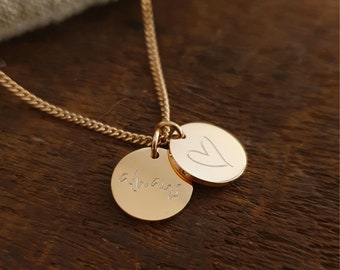 ALEA | personalised necklace with kids initials, initial name necklace for moms