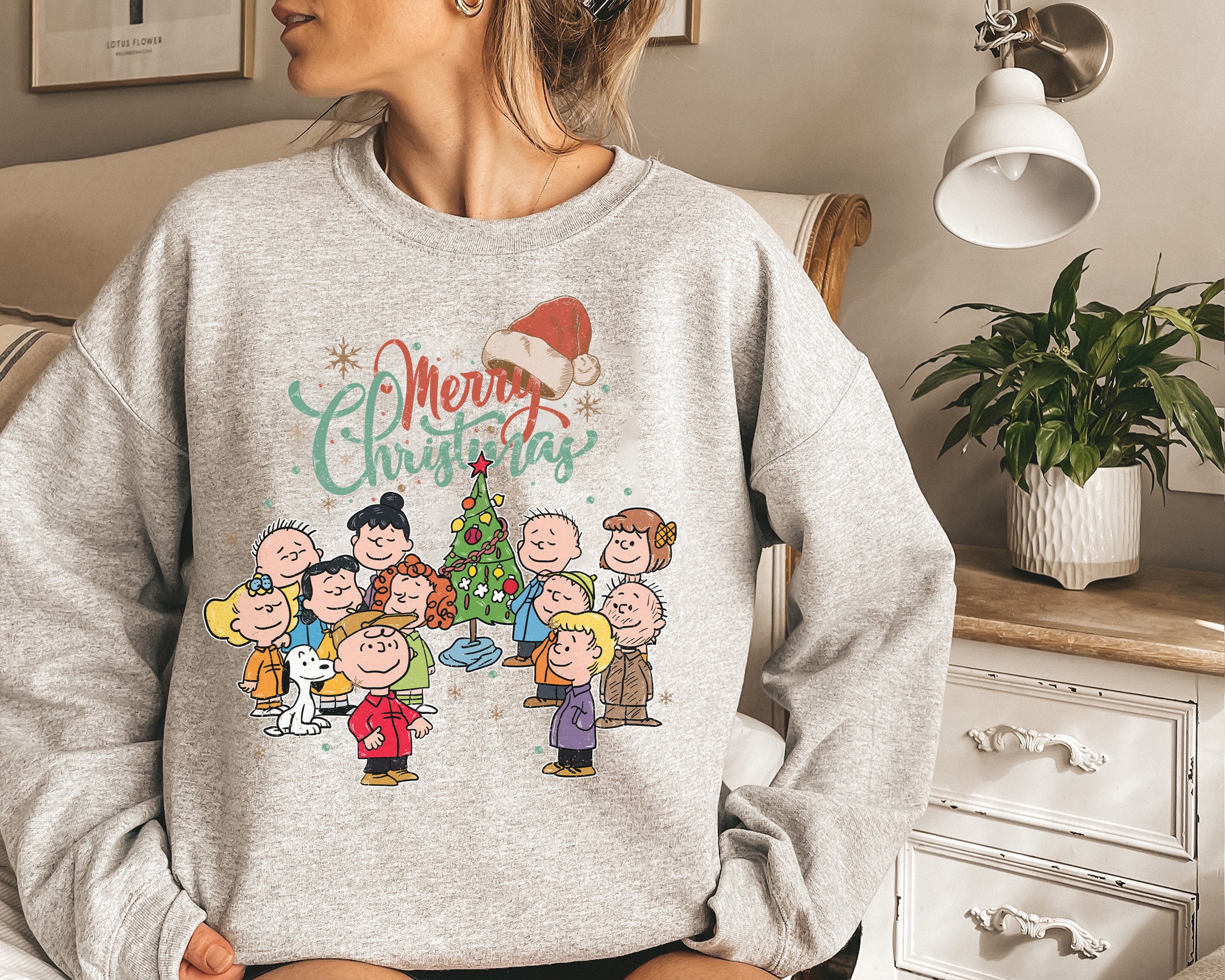 Peanuts Christmas Sweater - Etsy