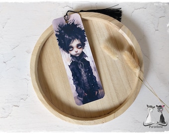 Bookmark - Gothic Boy - printed on both sides - reading accessories for book lovers and bookworms