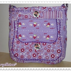 Purple Summer flower baghandbag image 2