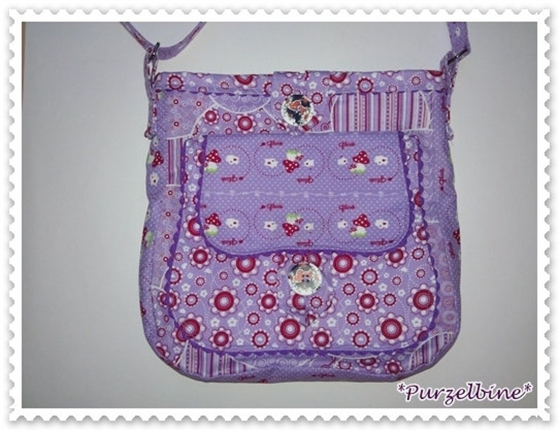 Purple Summer flower baghandbag image 1