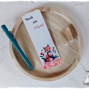 Bookmark Fox Another chapter printed on both sides reading accessories for book lovers and bookworms image 1