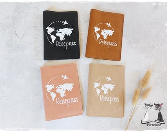 Passport cover imitation leather - travel case - travel case - passport cover - card case - business card case