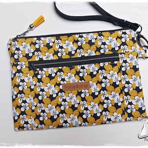Reise-Clutch mit Innenfächern - Blumen - Reiseetui - Reisepasshülle - Reise-Etui - Taschenorganizer - Organizer - Reiseorganizer