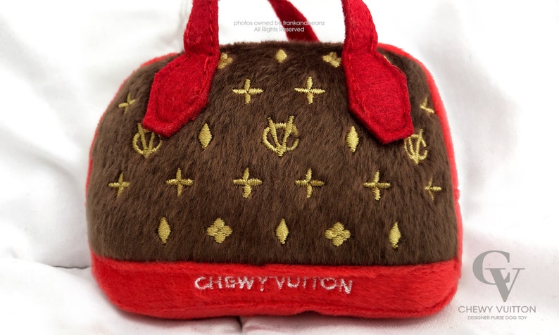Chewy Vuitton Designer Dog Toy Mini Purse or Big Purse Pet | Etsy
