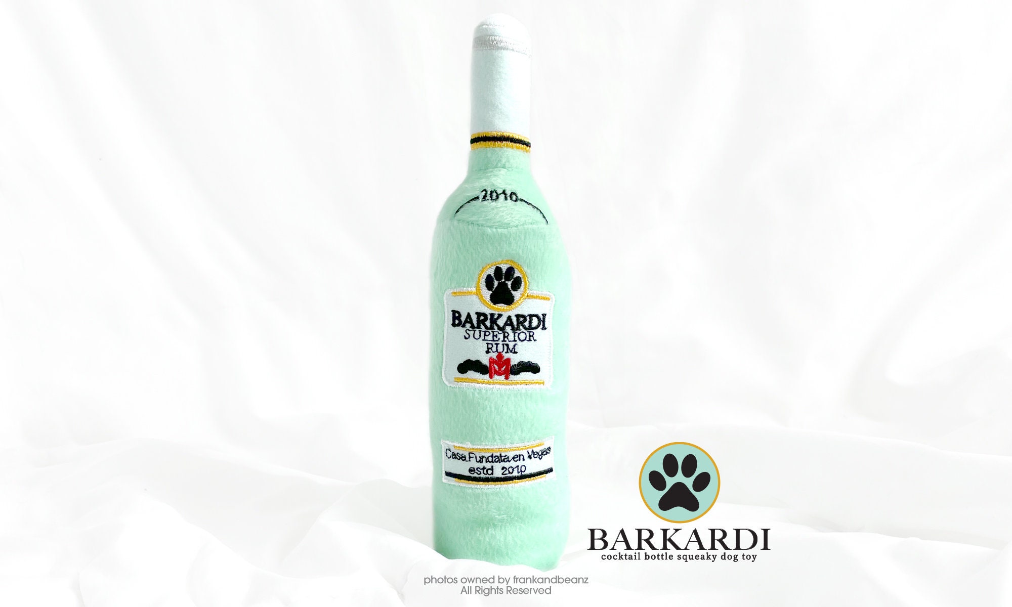 Barkardi Cocktail Bottle Dog Toy Squeaky Dog Toy Gifts for - Etsy
