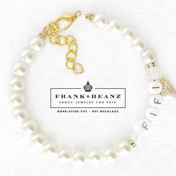 Designer Pet Pearl Necklace Etsy