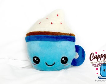 Cappy the Cappuccino Small Dog Toys for Small Dogs No Squeaker Cute Pet Toys Cuddle No Noise Pet Toys Pet Gifts Dog Gifts for Small Dogs