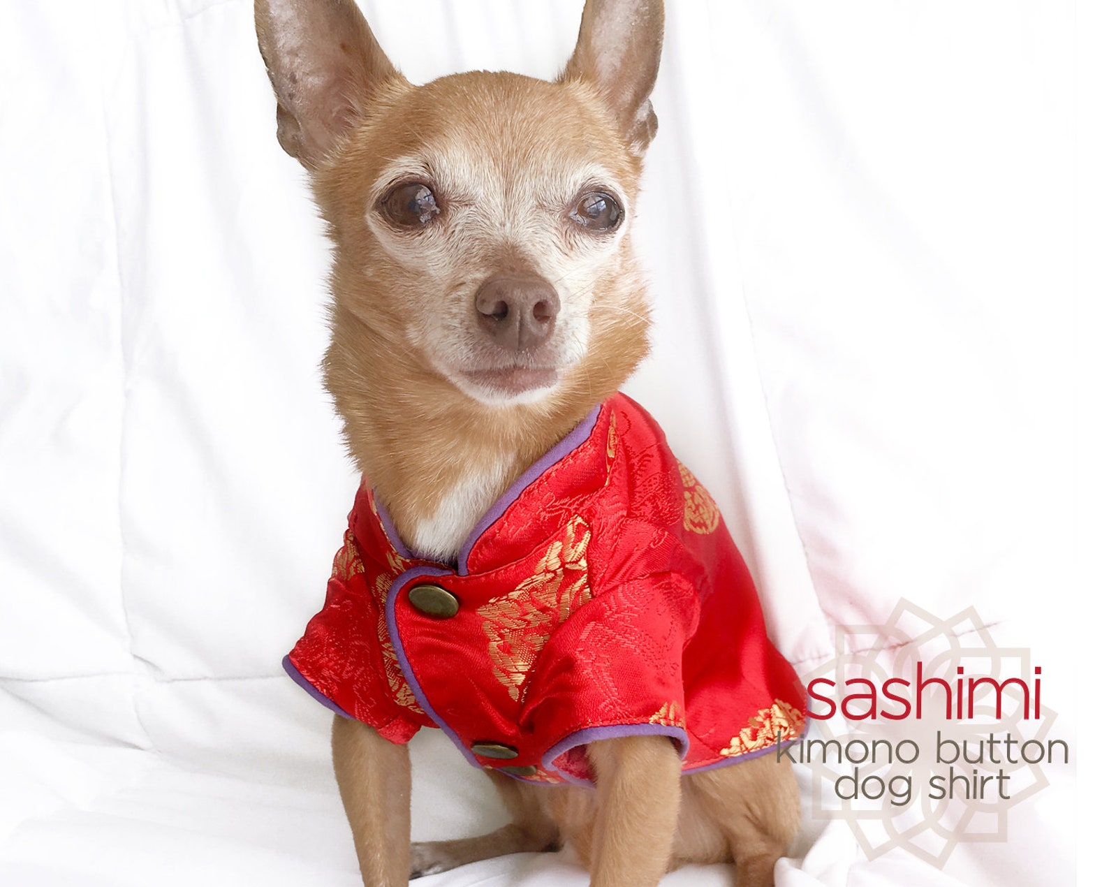 XSMALL Red Kimono Dog Shirt Dog Clothes Pet Clothes Pet Etsy