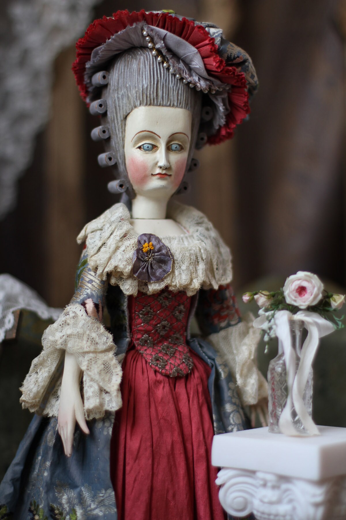 Baroque Period Jointed Doll Antique Replica Doll French Etsy