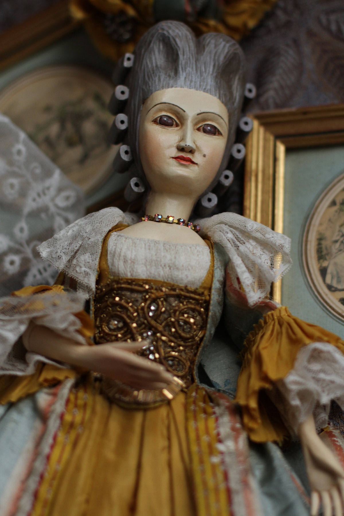 Baroque period jointed doll antique replica doll doll in Etsy