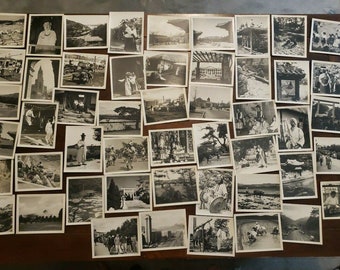 50 RARE Vintage 1940s SEOUL KOREA Pictures Black and White Photographs