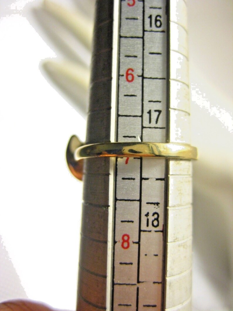 Vintage Ring 14K Yellow Gold Cultured 6.5mm Pearl Retro Style Size 7 3.4g