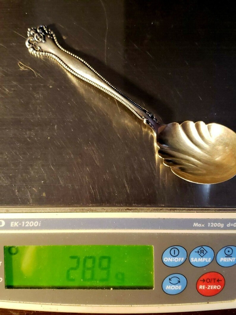 Vintage Sterling Silver Sugar Serving Spoon 6 28.9 Grams Etsy