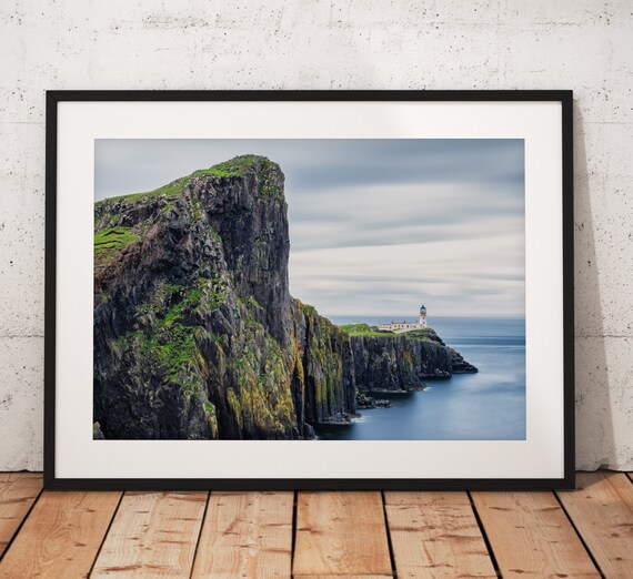 Isle of Skye Landscape photo, Neist Point, Lighthouse, Scotland,  Scottish Highlands,  Dramatic, Coast, Wall Art