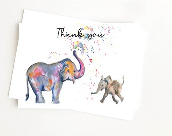 Elephant Thank You Card