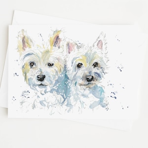 Westie Card, Westie Gifts, Dog Lover Gift, Birthday Card, Thank You Card, Note Card, Blank Card