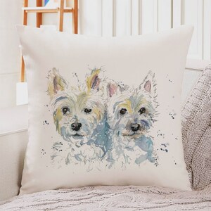 Westie throw on sale pillow