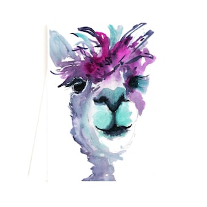 Alpaca Card, Llama Birthday Card, Llama Gifts, Father's Day,  Birthday Card for Boyfriend, Thank You Card, Note Card - Plastic Free