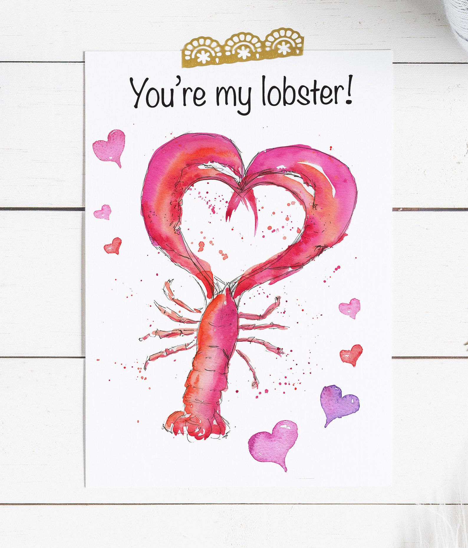 Your My Lobster Printable Art Anniversary Print Valentines - Etsy UK