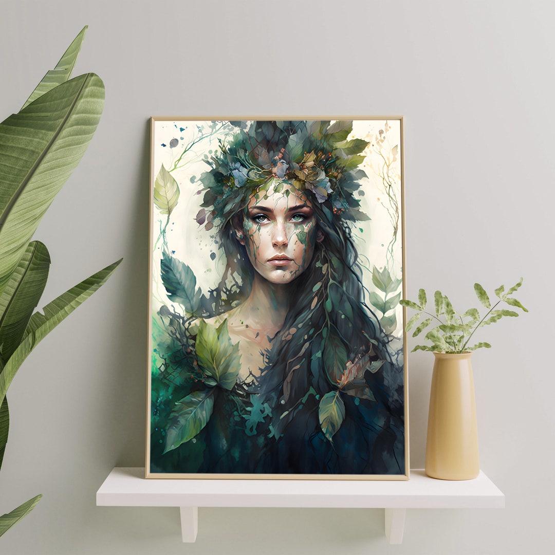 Nature Goddess Art Print - Etsy