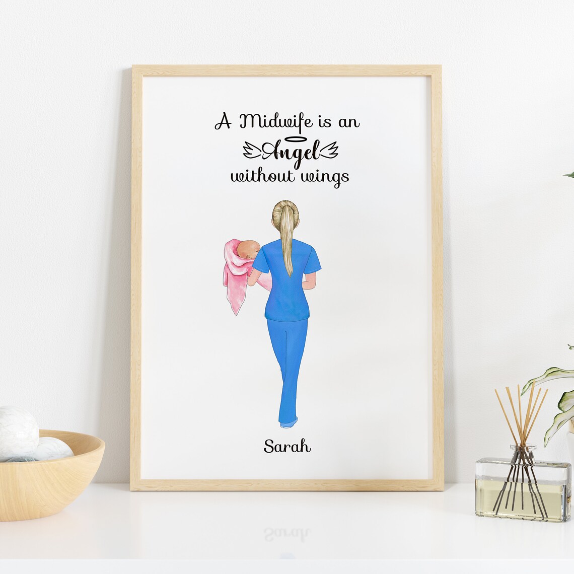 Personalised Midwife Gift Midwery Graduation Print Proud Etsy