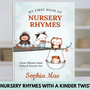 Personalised Nursery Rhymes Book for Baby | Custom Baby Gift | Bedtime Story Book for Toddlers | Keepsake Baby Book | Newborn Gift