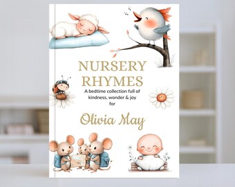 Personalisiertes Kinder Reimbuch - individuelles Baby Geschenk | Geburtstagsgeschenk für Mädchen oder Junge | Erinnerungsbuch für Kleinkinder & Kinder