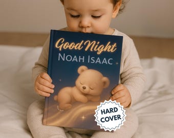 Personalized Baby Book | Bedtime Lullaby Story | Goodnight Gift for New Baby | Custom Name Keepsake | Baby Shower Gift Idea | 1st Birthday