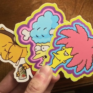 Simpson&#39;s Bart Mel and Bob sticker pack