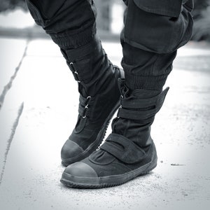 Japanese Unisex Vegan Saftey Boots SA-ME Black FUGU - Etsy