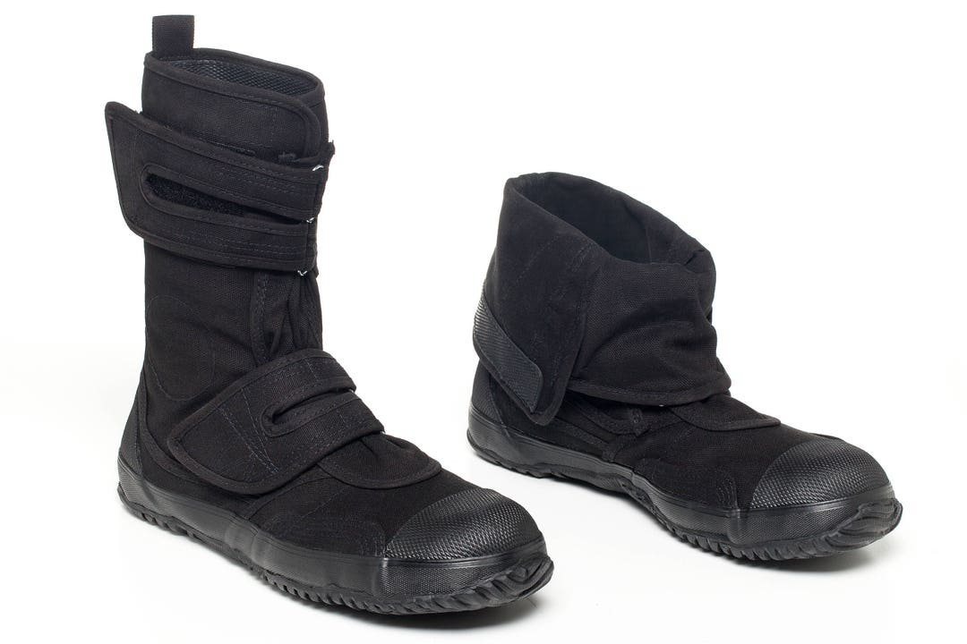 Japanese Women Vegan Saftey Boots SA-ME Black FUGU - Etsy