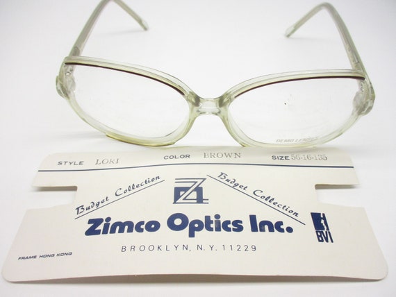 True Vintage Eyeglasses Zimco Lori Plastic Fashio… - image 8