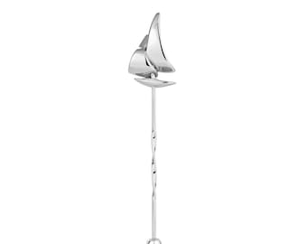 Sail Boat Tie Pin/Brooch - Silver