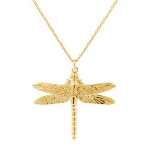 Dragonfly Necklace - Silver/Gold - insect necklace, wedding necklace, bridesmaid necklace, animal necklace, wing necklace