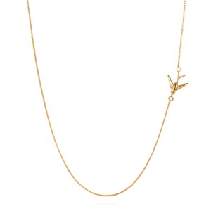 Swallow Necklace - gold