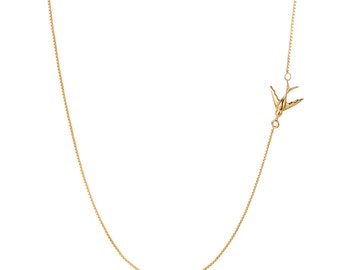 Swallow Necklace - gold