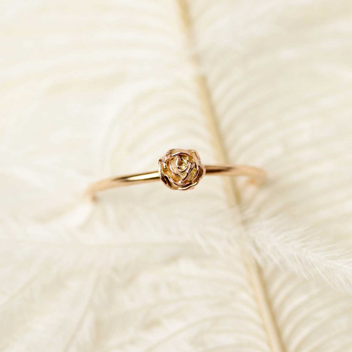 Rose Ring, Flower Ring, Stacking Ring, Flower Stacking Ring, Romantic ...